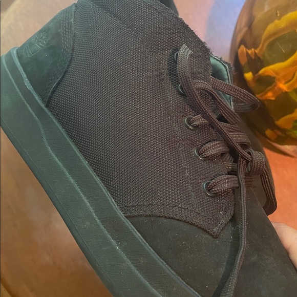 Timberland Davis Square Mid Top Chukka Sneakers Blackout Men’s 12 Leather Nubuck - Picture 9 of 12